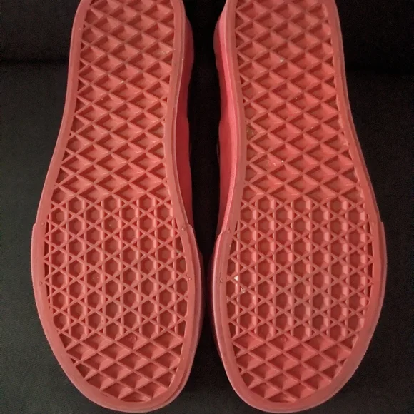 Vans Red and Black Checkered Slip-On Shoes - Picture 7 of 9